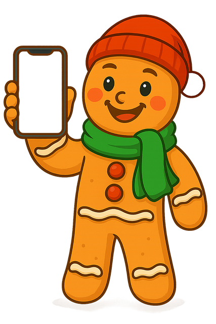Free gingerbread man christmas character holiday illustration vector