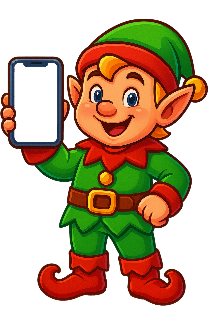 Elf Illustratie, Kerstmis Elf