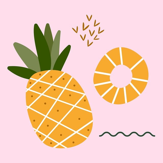 Free pineapple fruit tropical vector