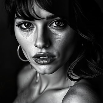 Free Digital Art Black And White illustration and picture