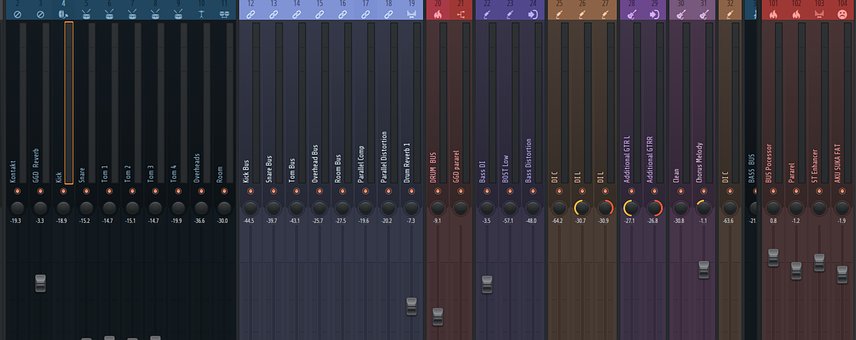 Digital Mixer, Musikproduktion