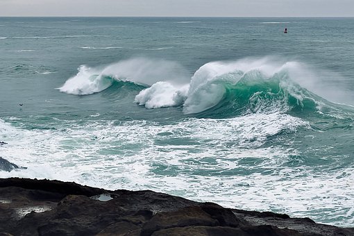 Bølger, Hav, Strand, Vand, Ocean, Plaske