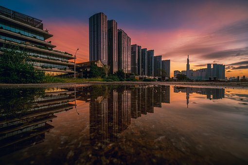 Paisagem Urbana, Arranha-Céus, Reflexões