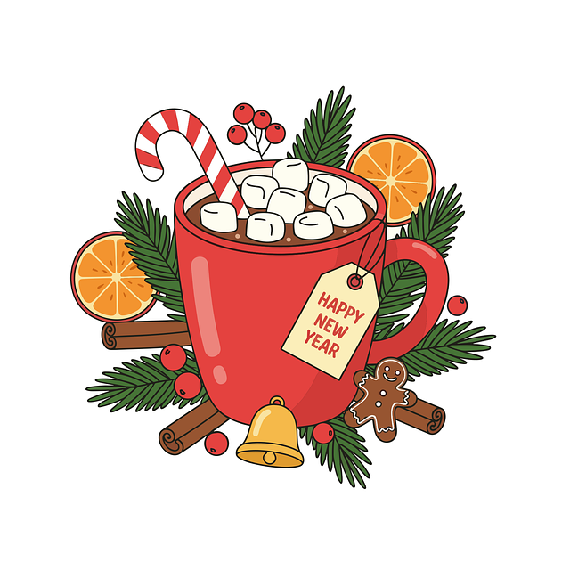 Free hot cocoa illustration christmas hot chocolate winter drink art vector