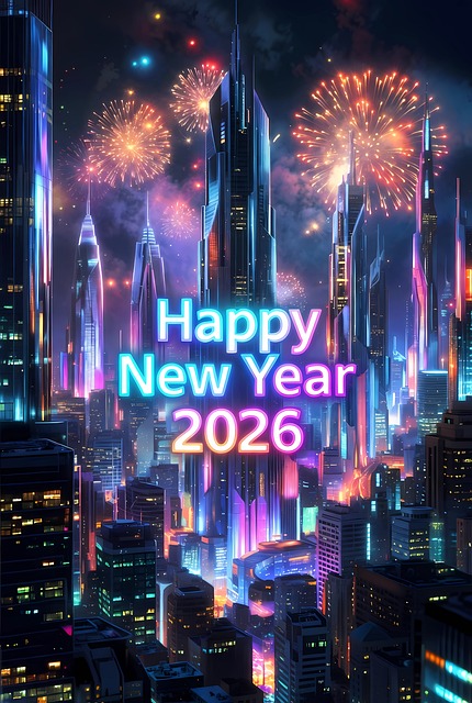 Free City Fireworks illustration and picture