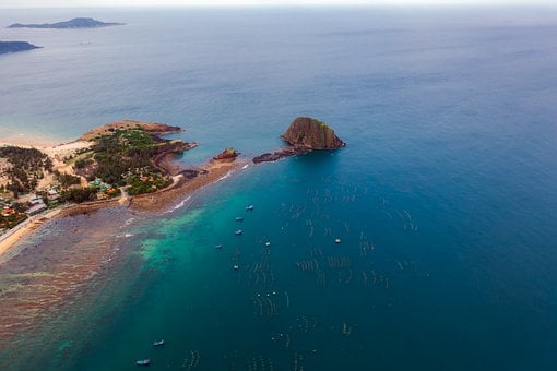Meer, Küste, Insel, Aussicht, Boot