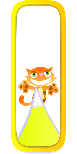 Gato, Montaña, Amarillo, Dibujo Animado