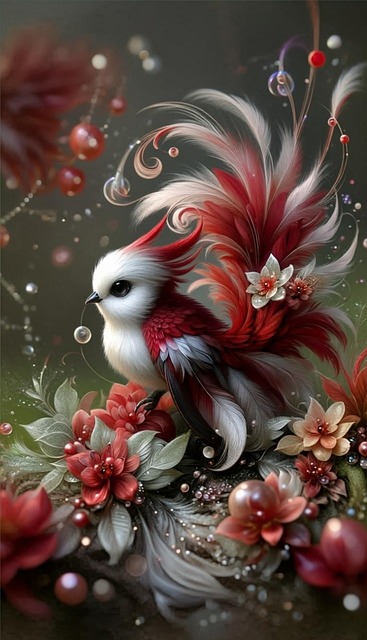 Free Fantasy Bird Magical Bird illustration and picture