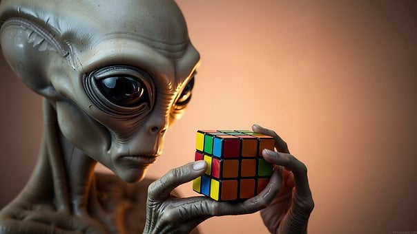 Free Alien Rubik'S Cube illustration and picture