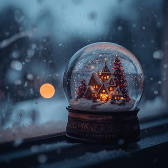 Globo De Neve, Magia, Inverno, Neve
