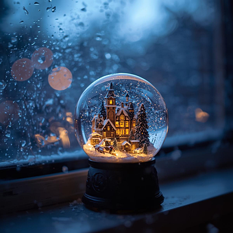 Globo De Neve, Magia, Inverno, Neve