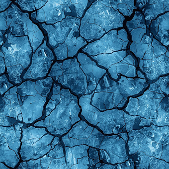 Gelo, Textura, Congeladas, Azul