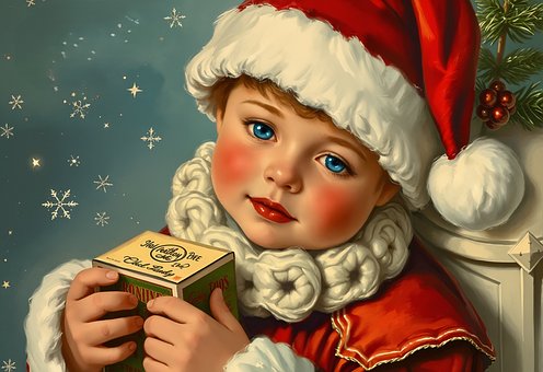 Free Christmas Postcard illustration and picture