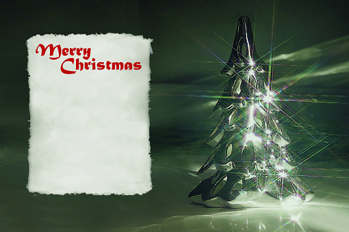 Free Christmas Card Christmas Tree illustration and picture