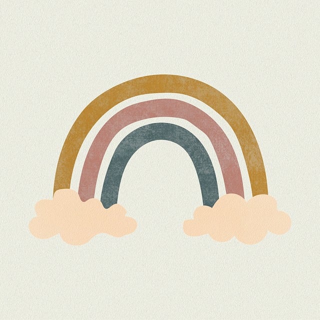 Regenboog, Natuur, Boho, Tekening