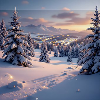 Free Snow Landscape illustration and picture
