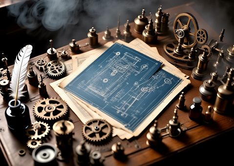 Free Steampunk Gears illustration and picture