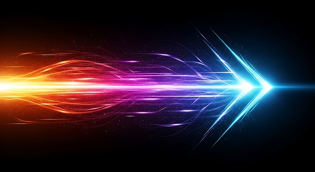 Free abstract light arrow illustration