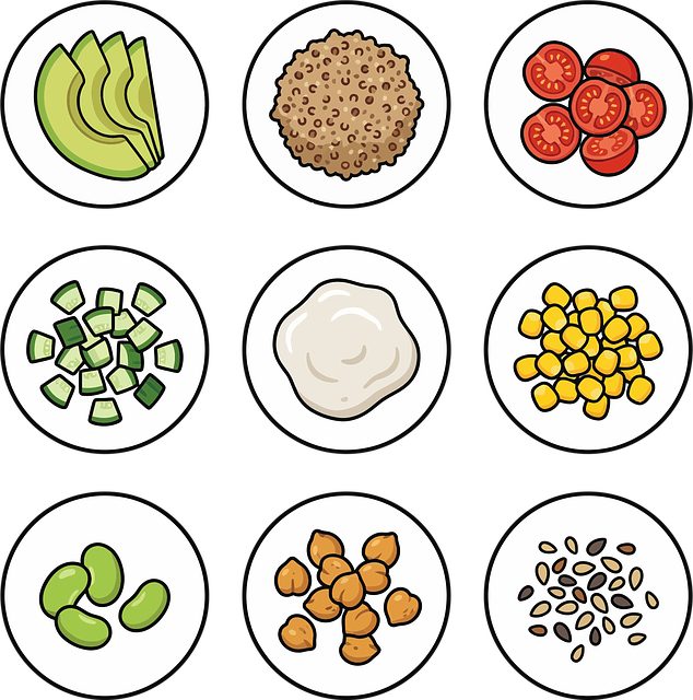Free healthyfood ingredients bowl vector