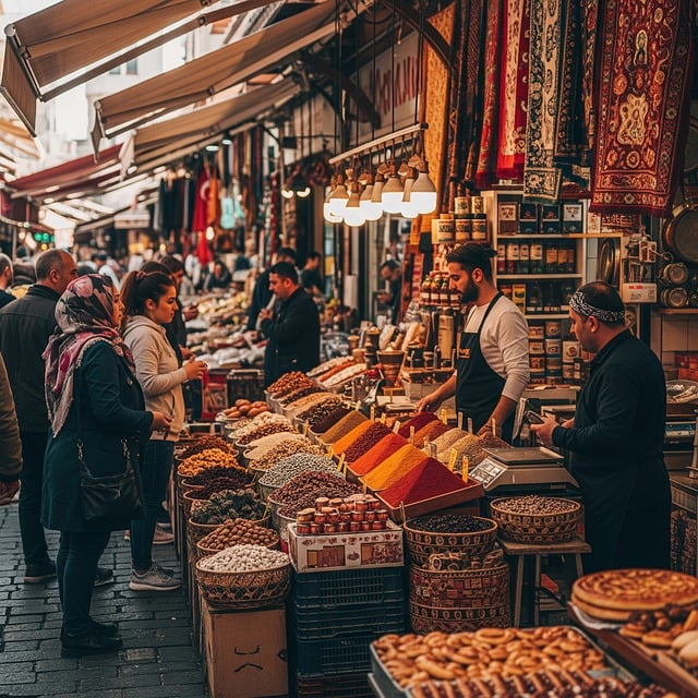 Free market spices turkey illustration