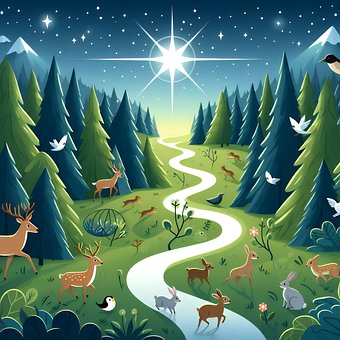 Stjerne, Vejledning, Skov, Natur, Dyr