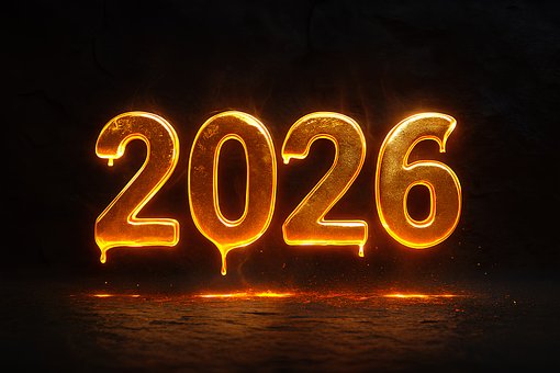 Free Molten Typography Fiery Numbers illustration and picture