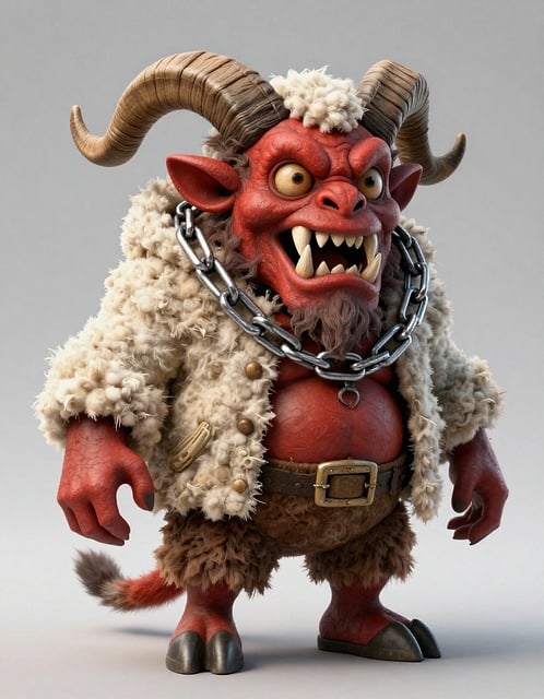 Free krampus devil tradition illustration