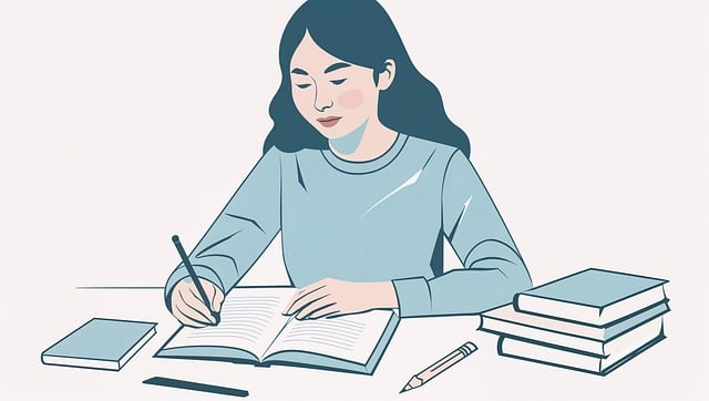Free learning studying writing illustration