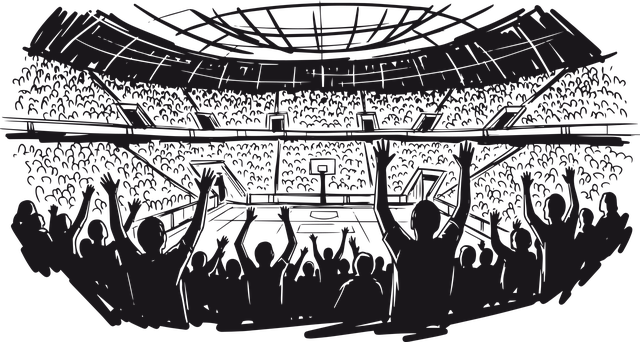 Free stadion crowd arena vector