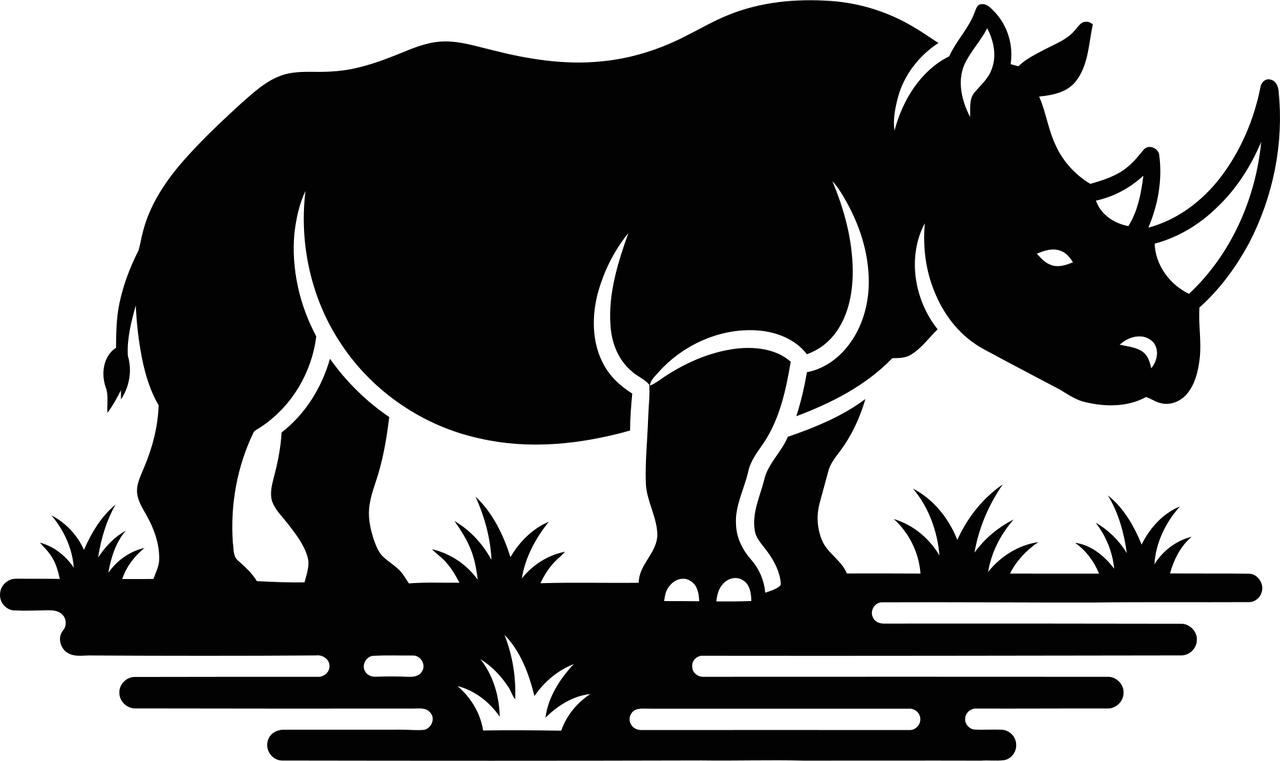 Free Black Rhino Vector Art - Download 12,539+ Black Rhino Icons ...