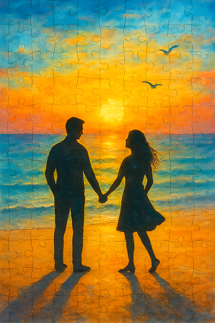 Free Sunset Beach illustration and picture
