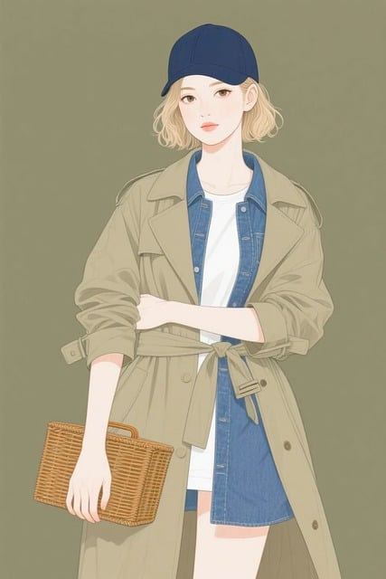 Free fashion illustration girl illustration outfit illustration