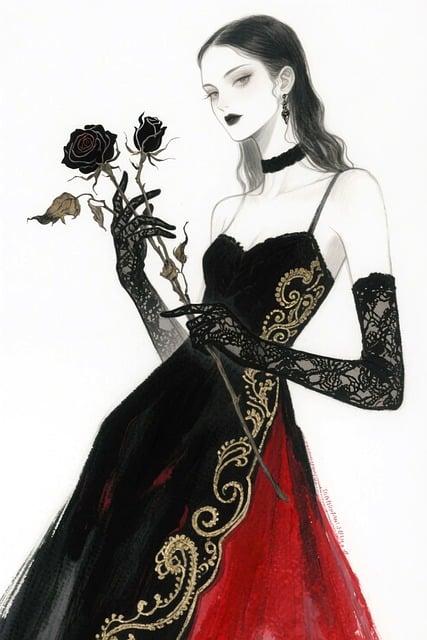Schwarzes Kleid, Rotes Kleid