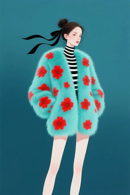 Free fashion illustration female illustration model illustration