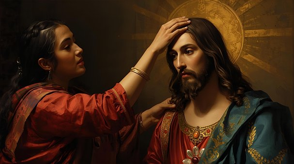 Jesus, Salver, Hode, Olje, Kongelig
