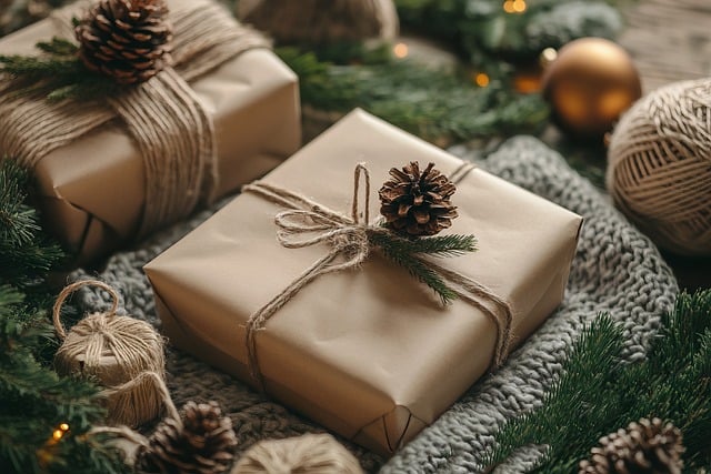 Free gift christmas surprise illustration
