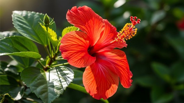 Free Hibiscus Tropical Flower illustration and picture
