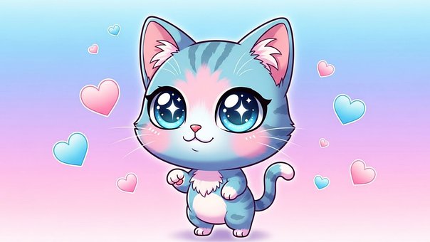 Free Cute Cat Cartoon Cat illustration and picture
