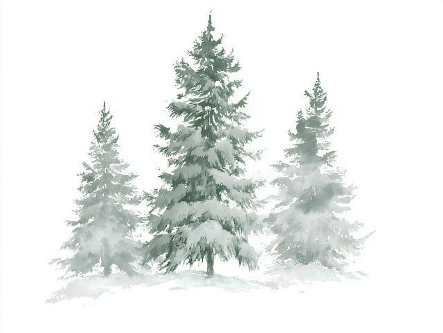 Free tree snow winter illustration