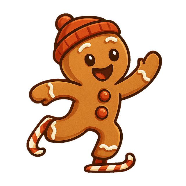 Free gingerbread character cartoon cookie festive illustration vector