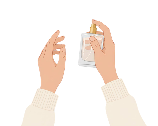 Free perfume spray bottle illustration