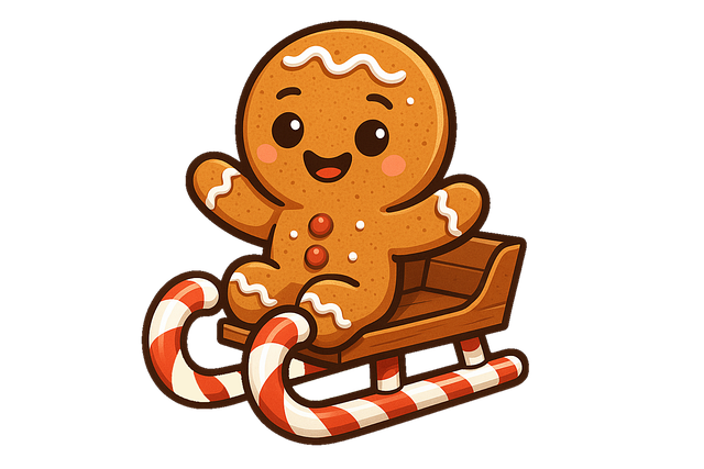 Free gingerbread character cartoon cookie festive illustration vector