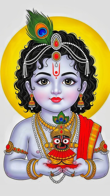 Free jagannath india odisha illustration