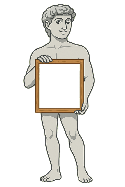Free ai generated michelangelo's david cartoon david illustration