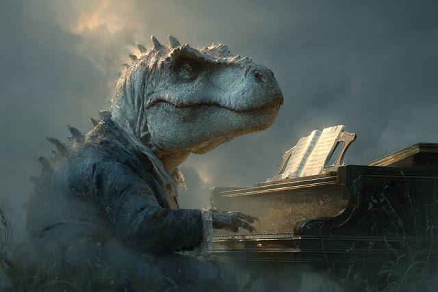 Free t rex dinosaur fantasy illustration