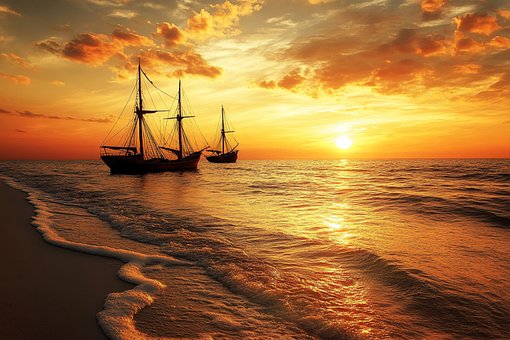 Schiff, Sommer, Sonnenlicht, Reichtum