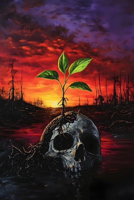Free life death revival illustration