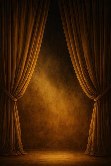 Free theater curtains stage background dramatic lighting illustration