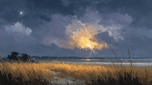 Free lightning storm cloud illustration