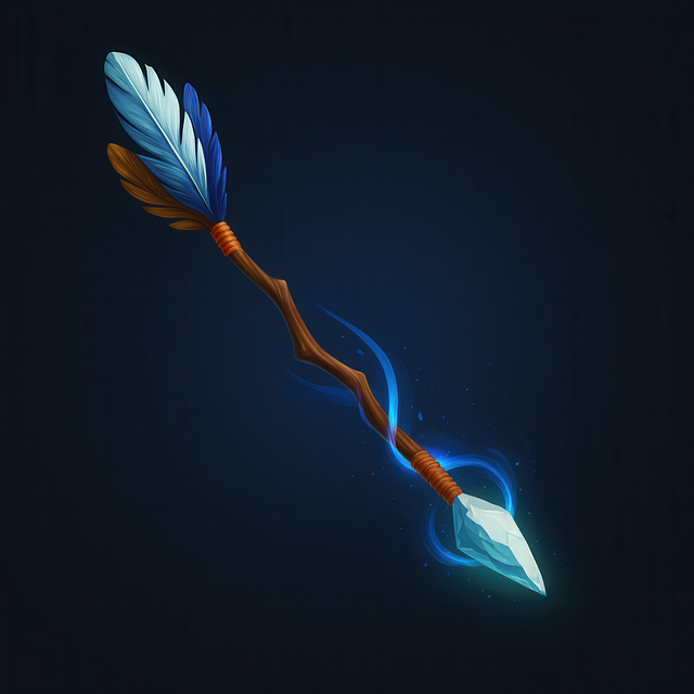 Free magic arrow fantasy weapon enchanted arrow illustration